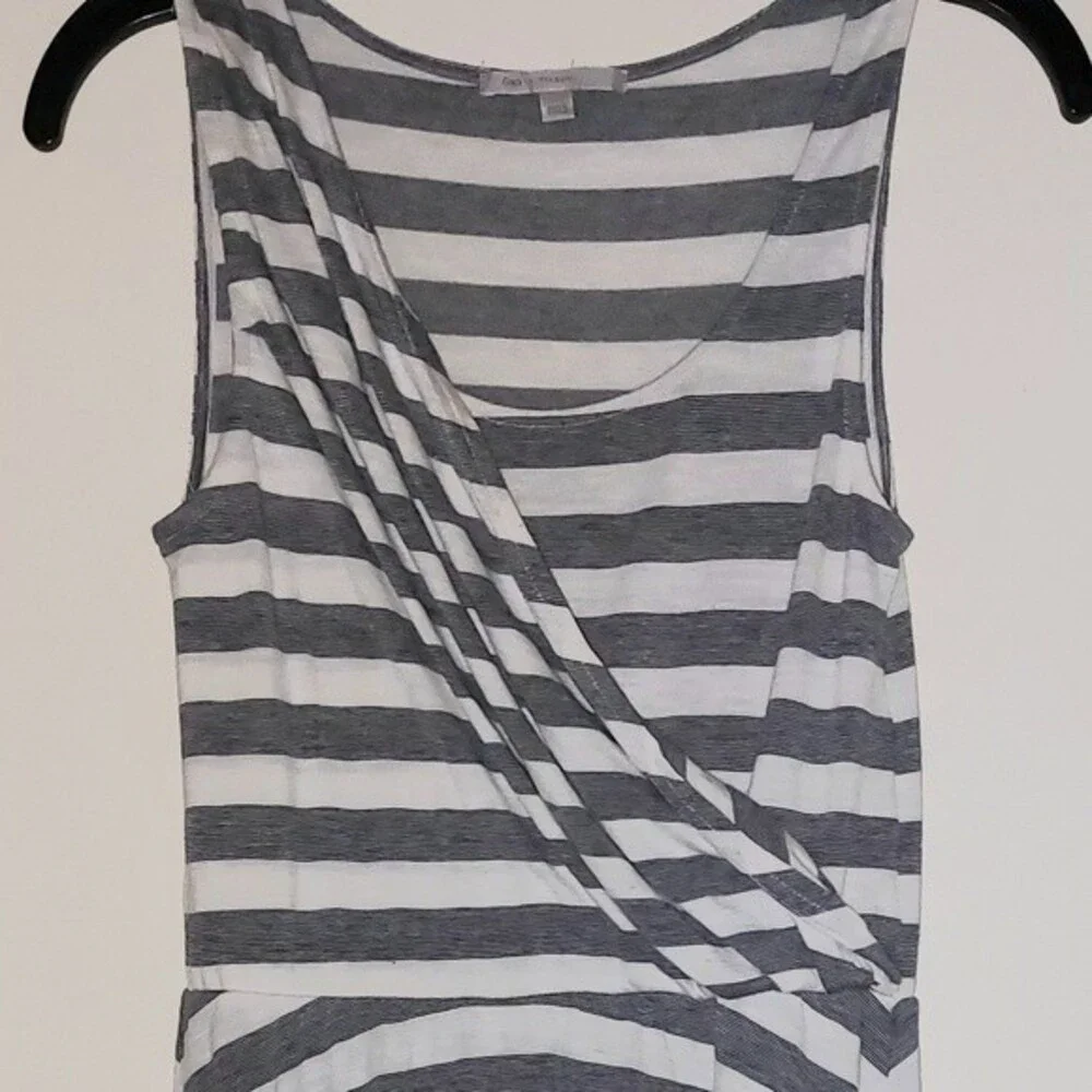 Gap Asymmetrical Sundress White/Dark Gray Size XS - Picture 5 of 10